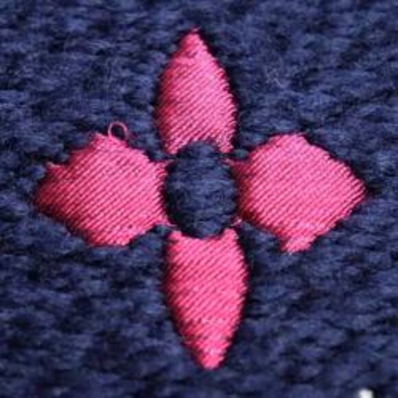 LOUIS VUITTON Echarpe Logomania Muffler Navy Multi M70899 GM0138 - Picture 10 of 12